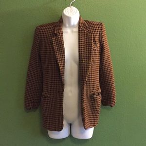 Vintage Houndstooth Blazer
